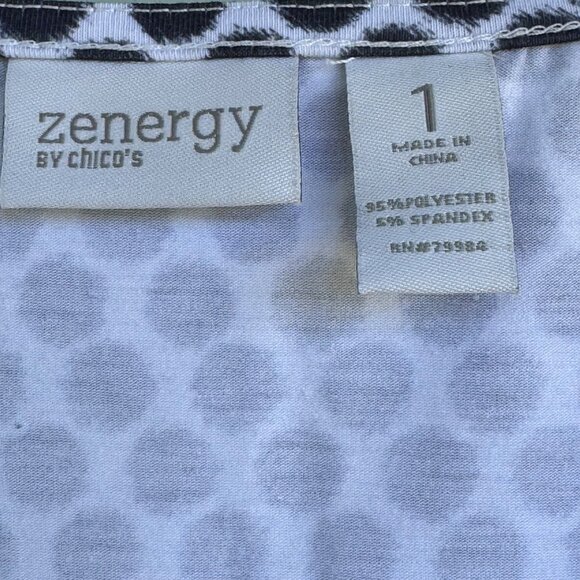 Chico's Zenergy Polkadot Sequins Tank Top 1 US M Stretchy Career Base Layer - Picture 2 of 10